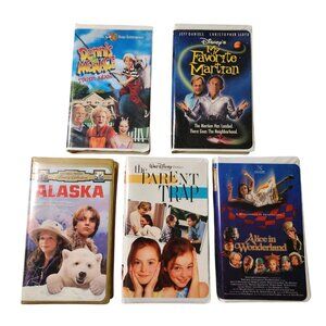 Kids Childrens VHS Clamshell Classic 90s Movies Alaska My Favorite Martian 5 Lot